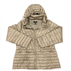 Cacharel Paris Women's Quilted Hooded Jacket Large